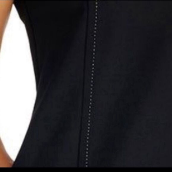 J. McLaughlin Black Sleeveless Shift Dress Sz XSMALL Career Minimalist Capsule - Picture 4 of 11
